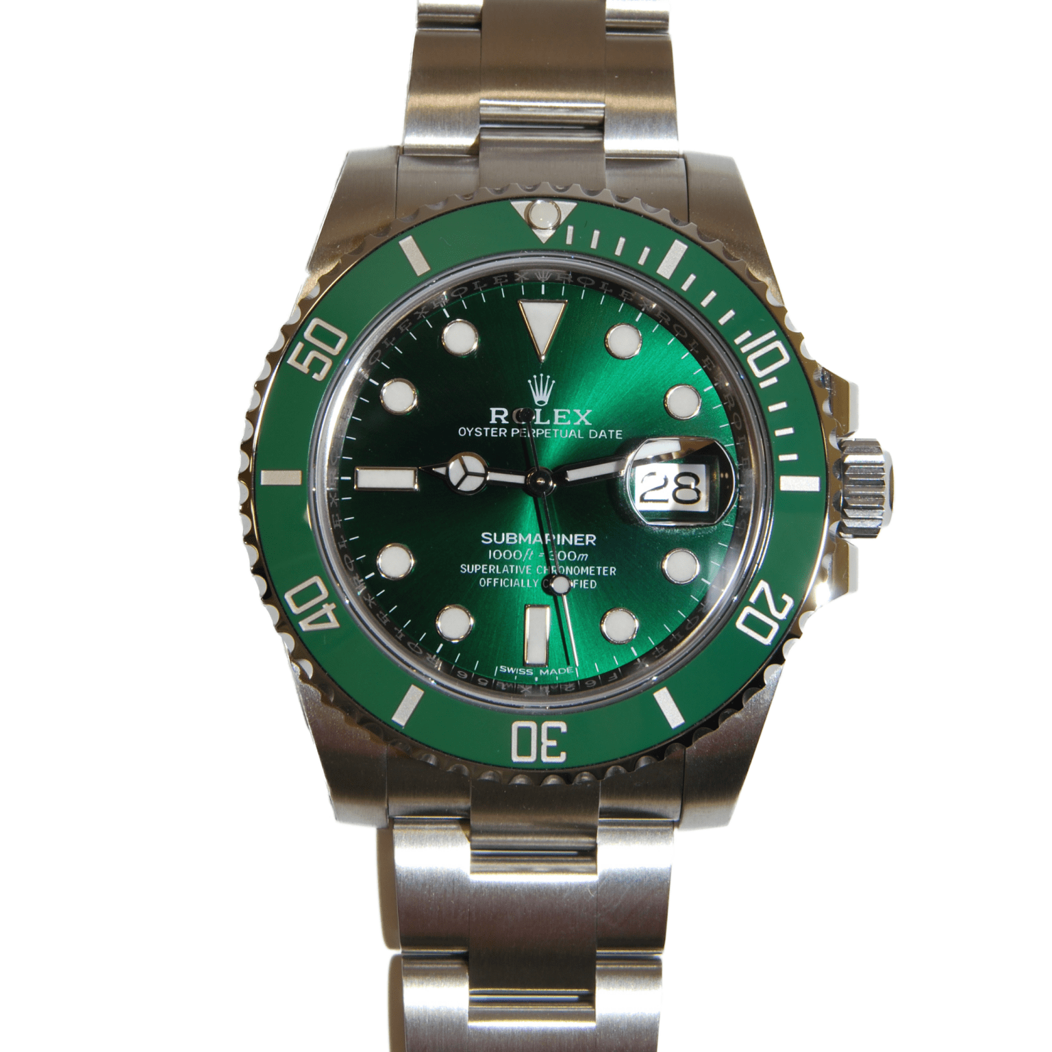 Rolex Submariner Date 116610LV, el famoso Rolex Hulk.