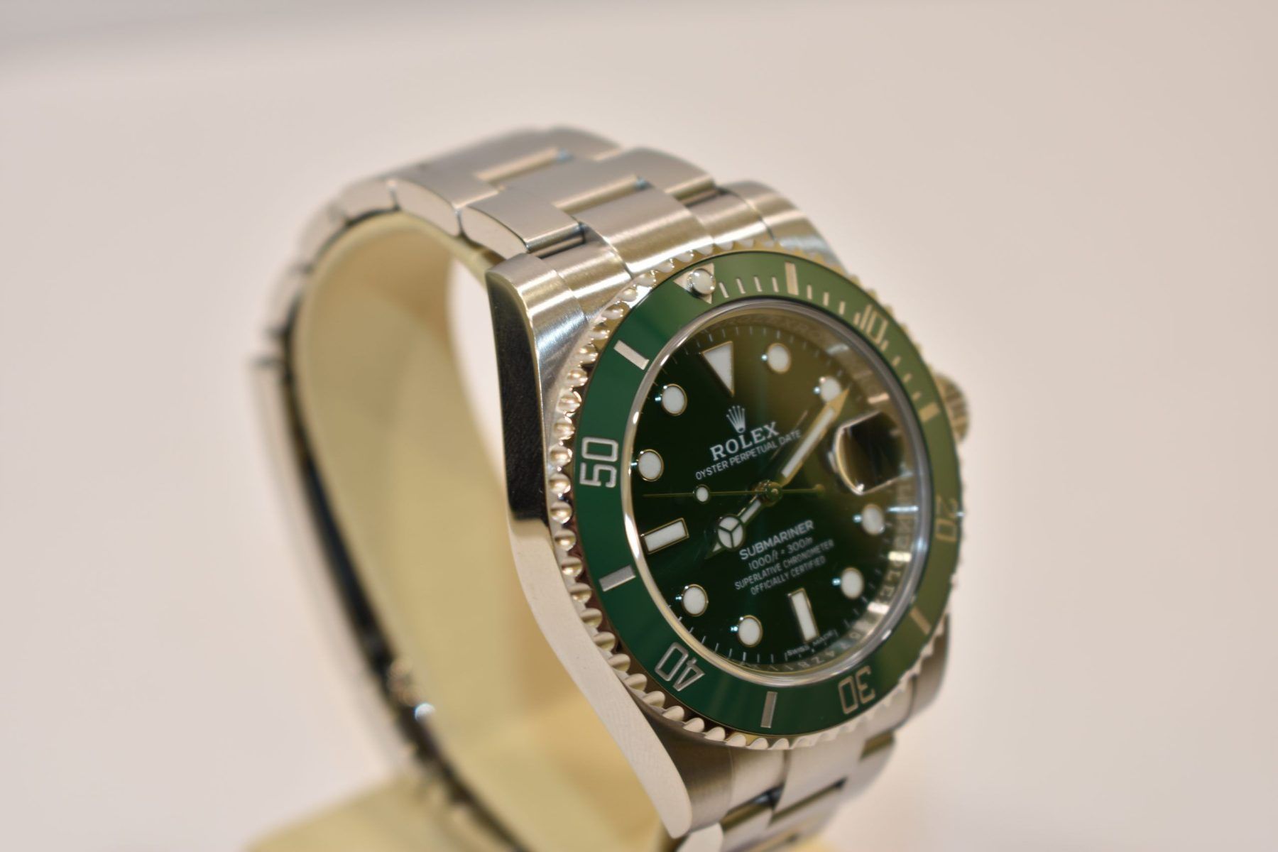 Rolex Submariner Date 116610LV, el famoso Rolex Hulk.