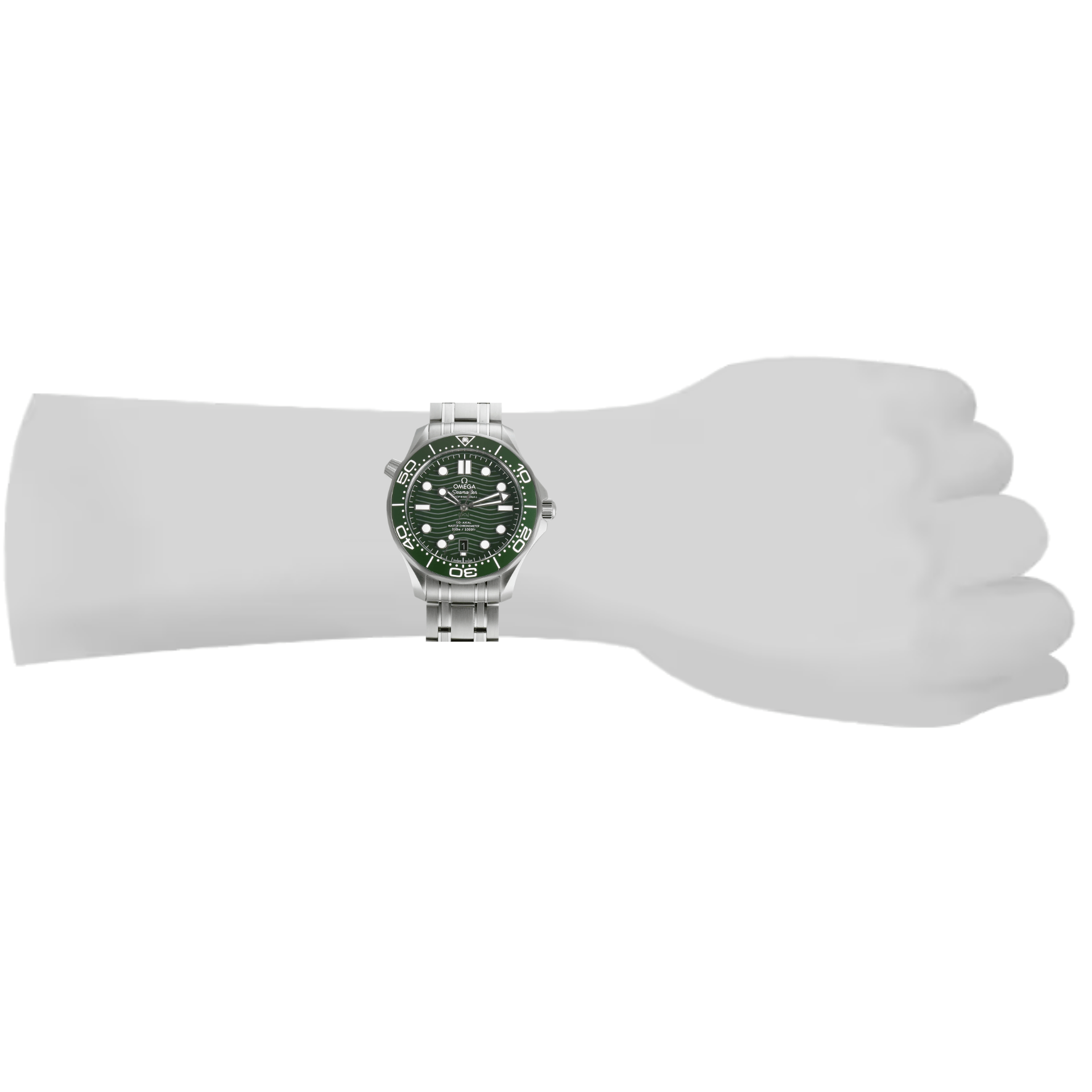 Omega Seamaster Diver 300M acero esfera y bisel verde ref 210.30.42.20.10.001