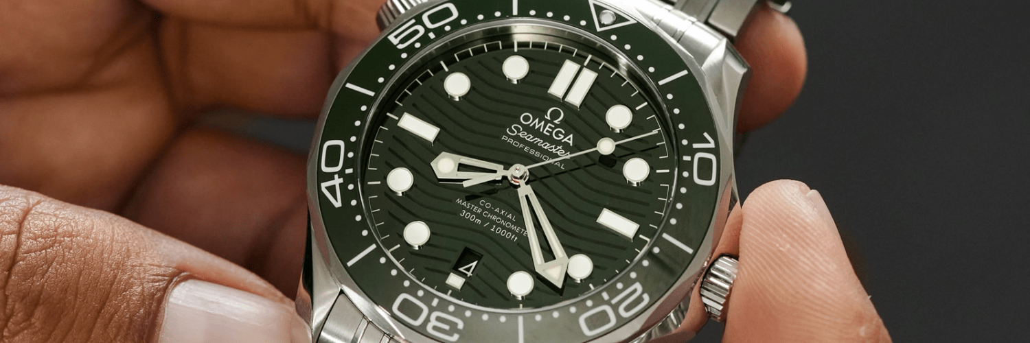 Omega Seamaster Diver 300M acero esfera y bisel verde ref 210.30.42.20.10.001