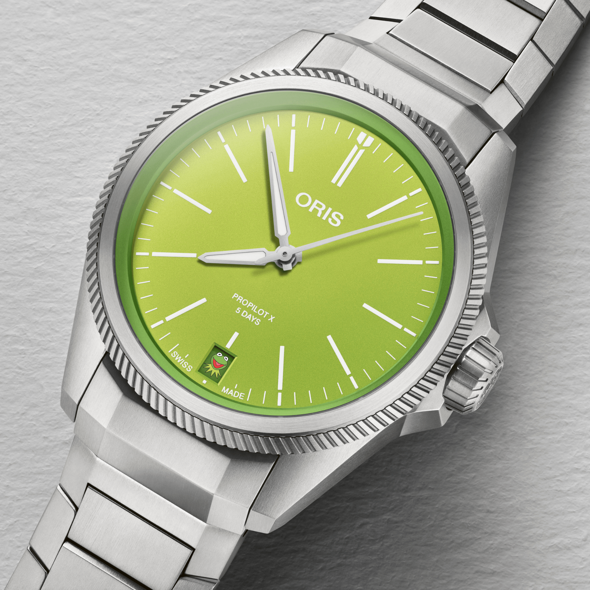 Comprar Oris Propilot X Kermit Edition Titanio 39mm Ref 01 400 7778 7157-Set