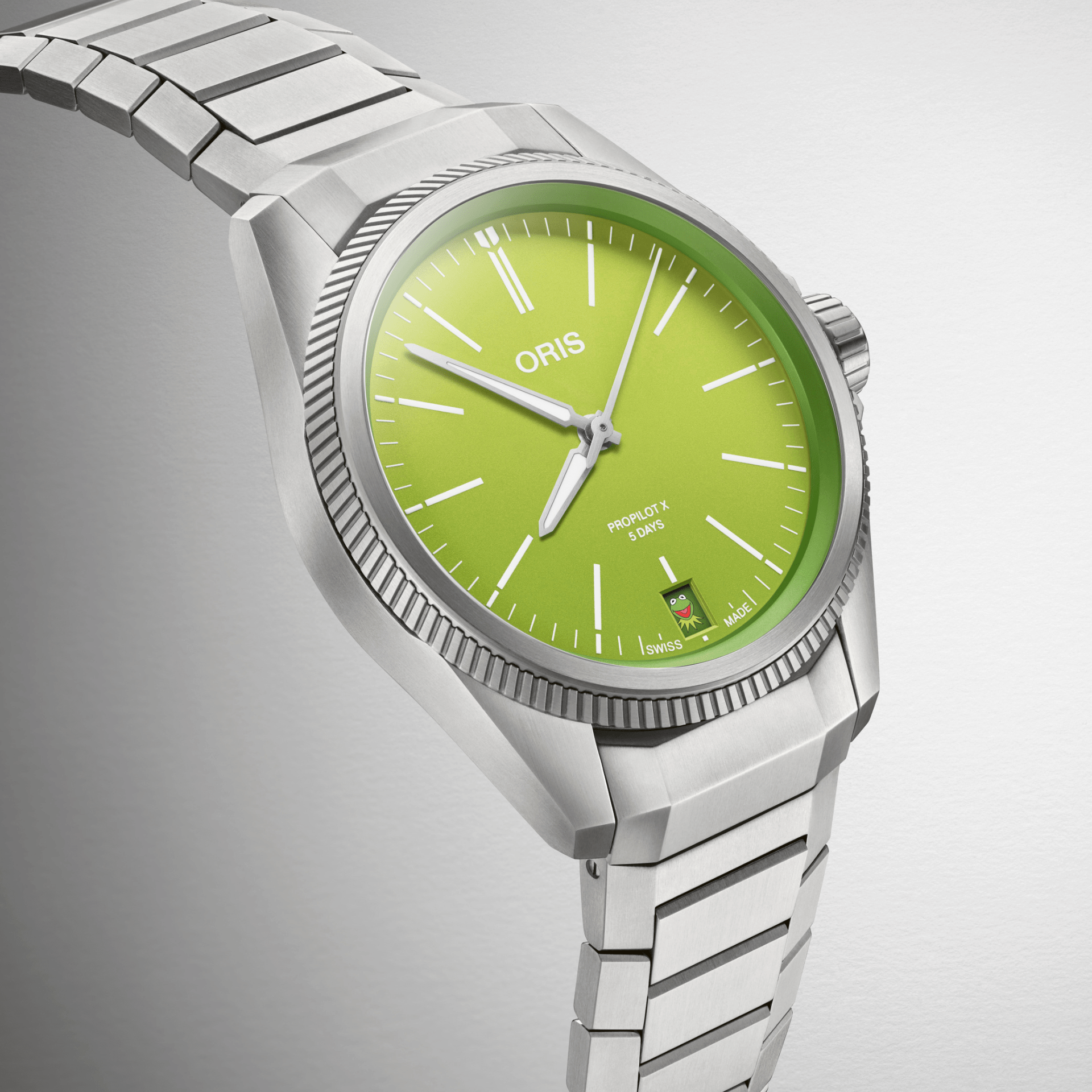 Comprar Oris Propilot X Kermit Edition Titanio 39mm Ref 01 400 7778 7157-Set