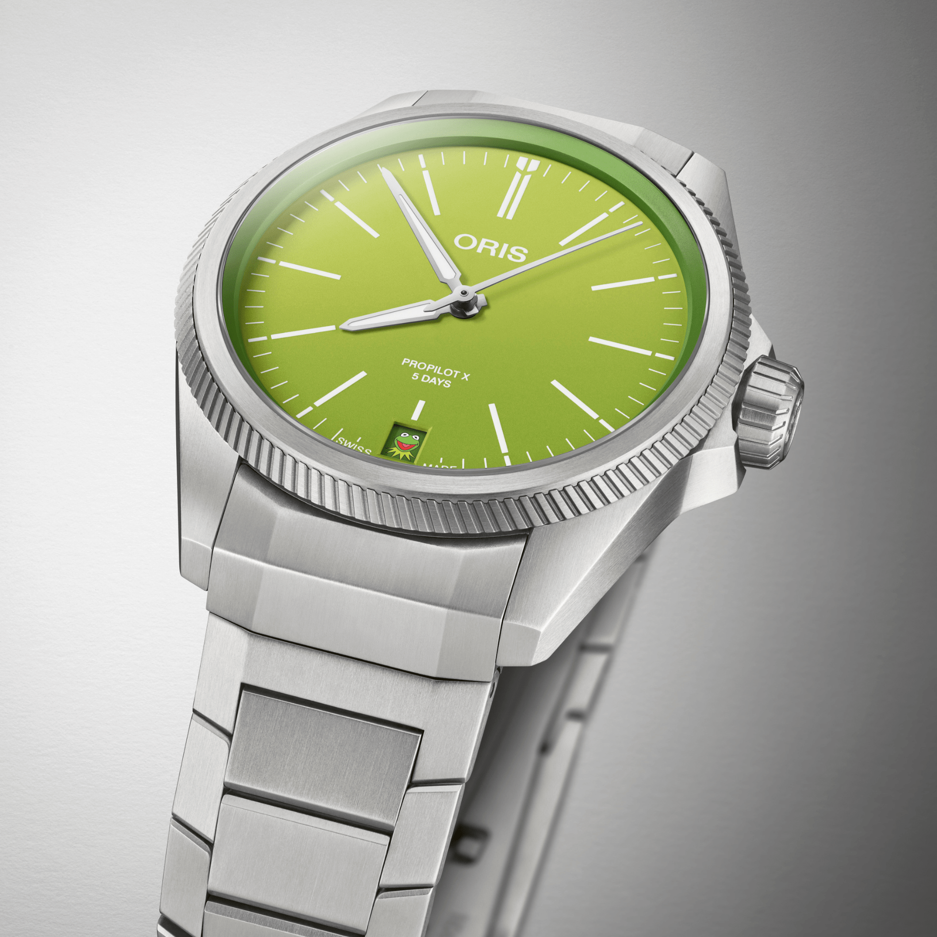 Comprar Oris Propilot X Kermit Edition Titanio 39mm Ref 01 400 7778 7157-Set