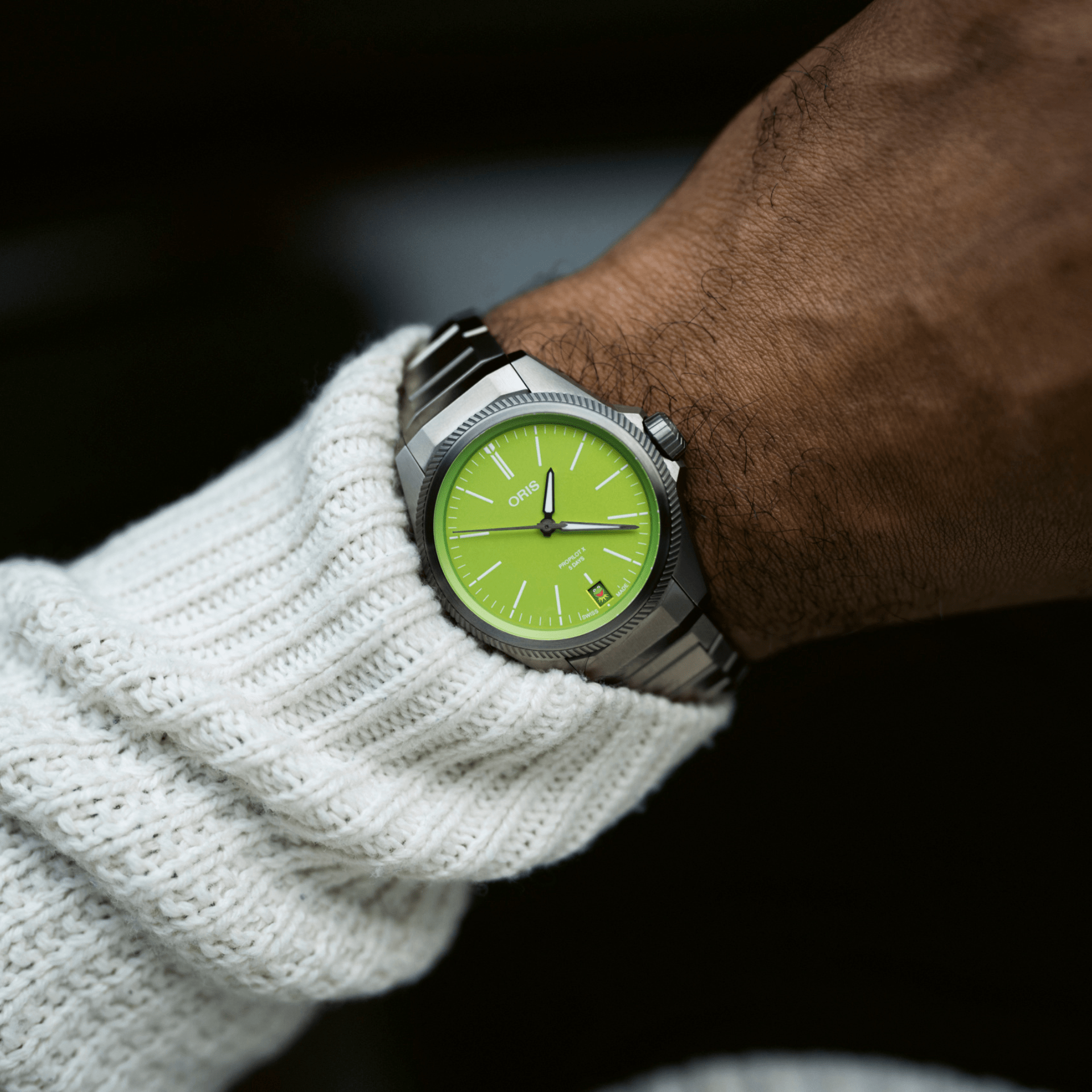 Comprar Oris Propilot X Kermit Edition Titanio 39mm Ref 01 400 7778 7157-Set