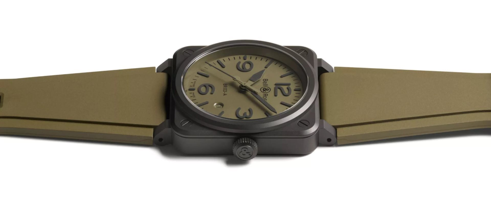Comprar Bell & Ross BR 03 Military Cerámica 41mm Ref BR03A-MIL-CE/SRB