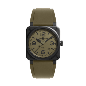 Bell & Ross BR 03 Military Cerámica 41mm Ref BR03A-MIL-CE/SRB
