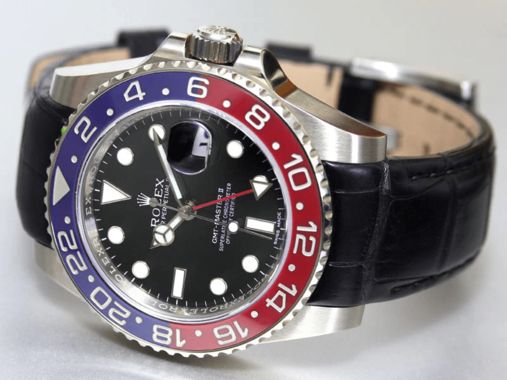 Rolex GMT Master II 126710BLRO acero correa de cuero igormo watches igor librero