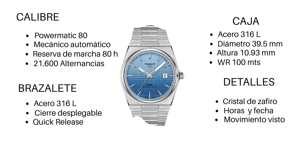 Tissot PRX Powermatic 80 40mm ref T137.407.11.351.01