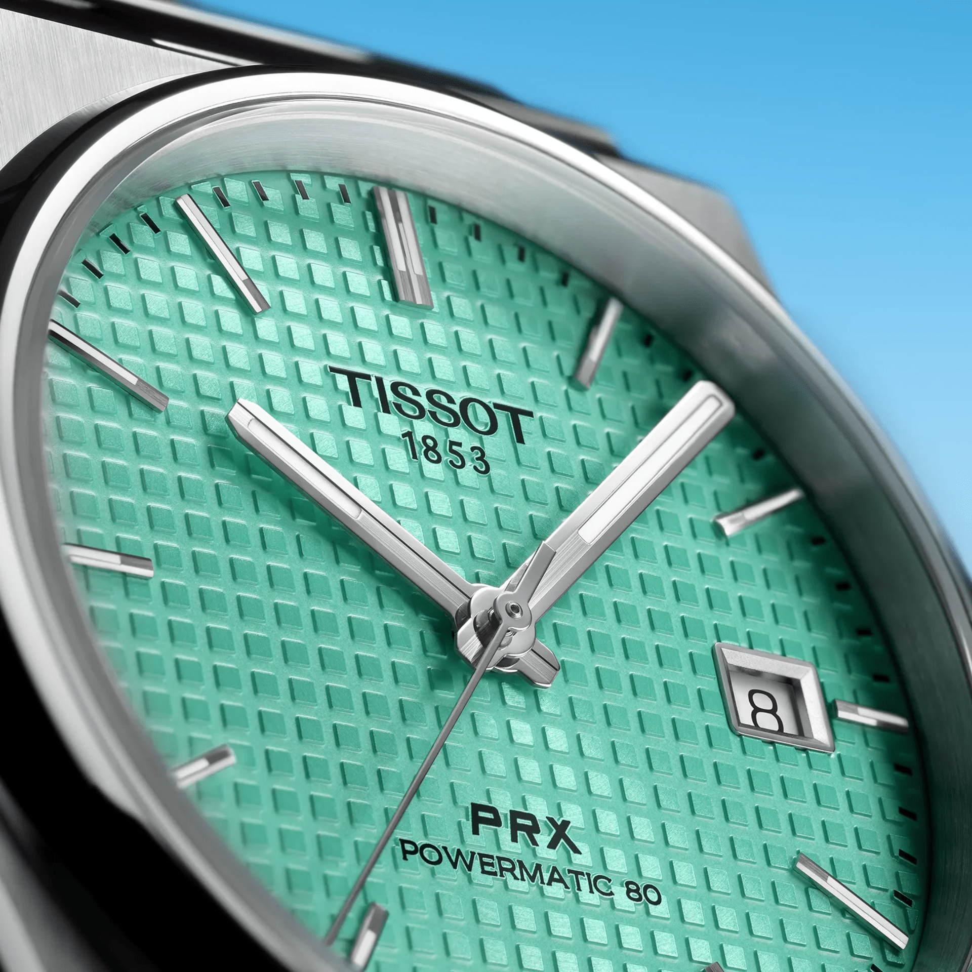 Tissot PRX Powermatic 80 de 40 mm en acero esfera verde claro Ref T137.407.11.091.01