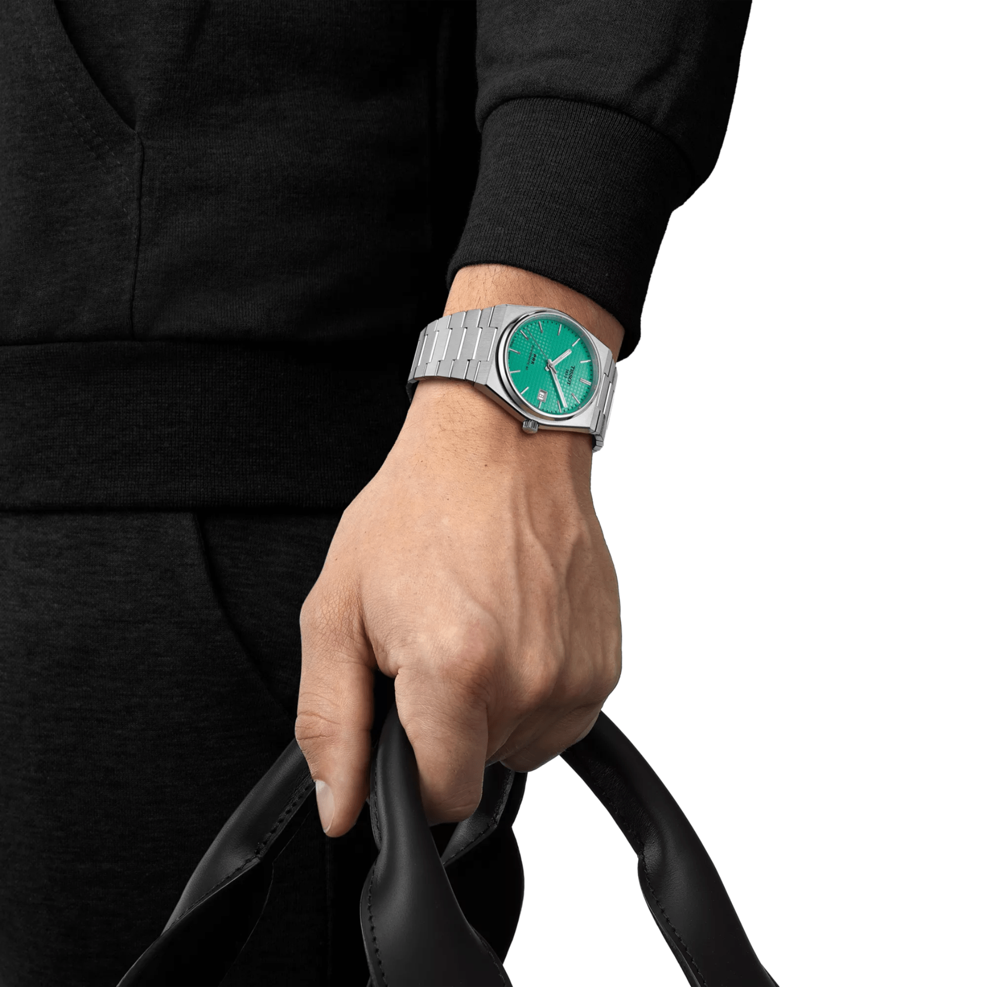 Tissot PRX Powermatic 80 de 40 mm en acero esfera verde claro Ref T137.407.11.091.01