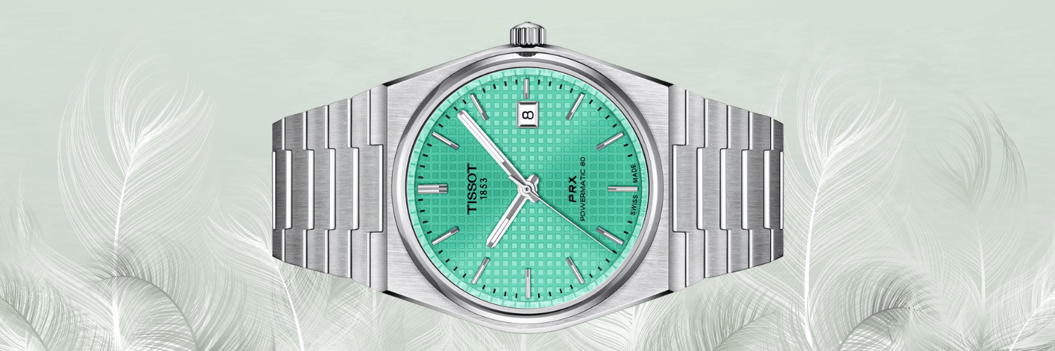 Tissot PRX Powermatic 80 de 40 mm en acero esfera verde claro Ref T137.407.11.091.01