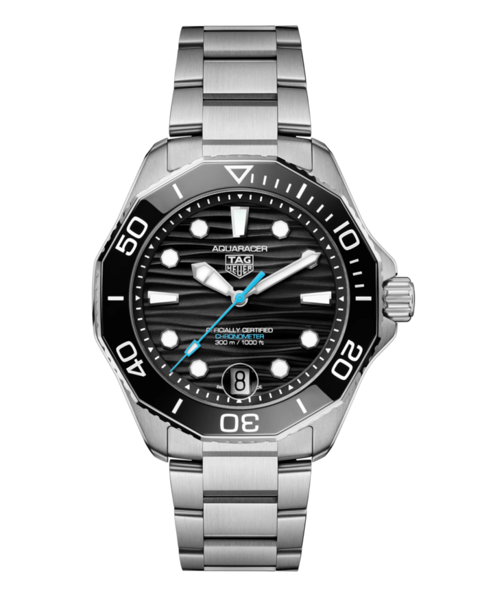 Tag Heuer Aquaracer Professional 300 Date 42 mm Ref WBP5110.BA0013 esfera negra