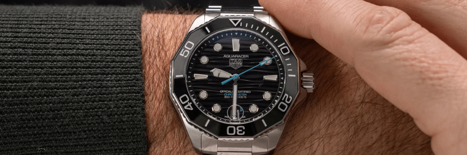Tag Heuer Aquaracer Professional 300 Date 42 mm Ref WBP5110.BA0013 esfera negra