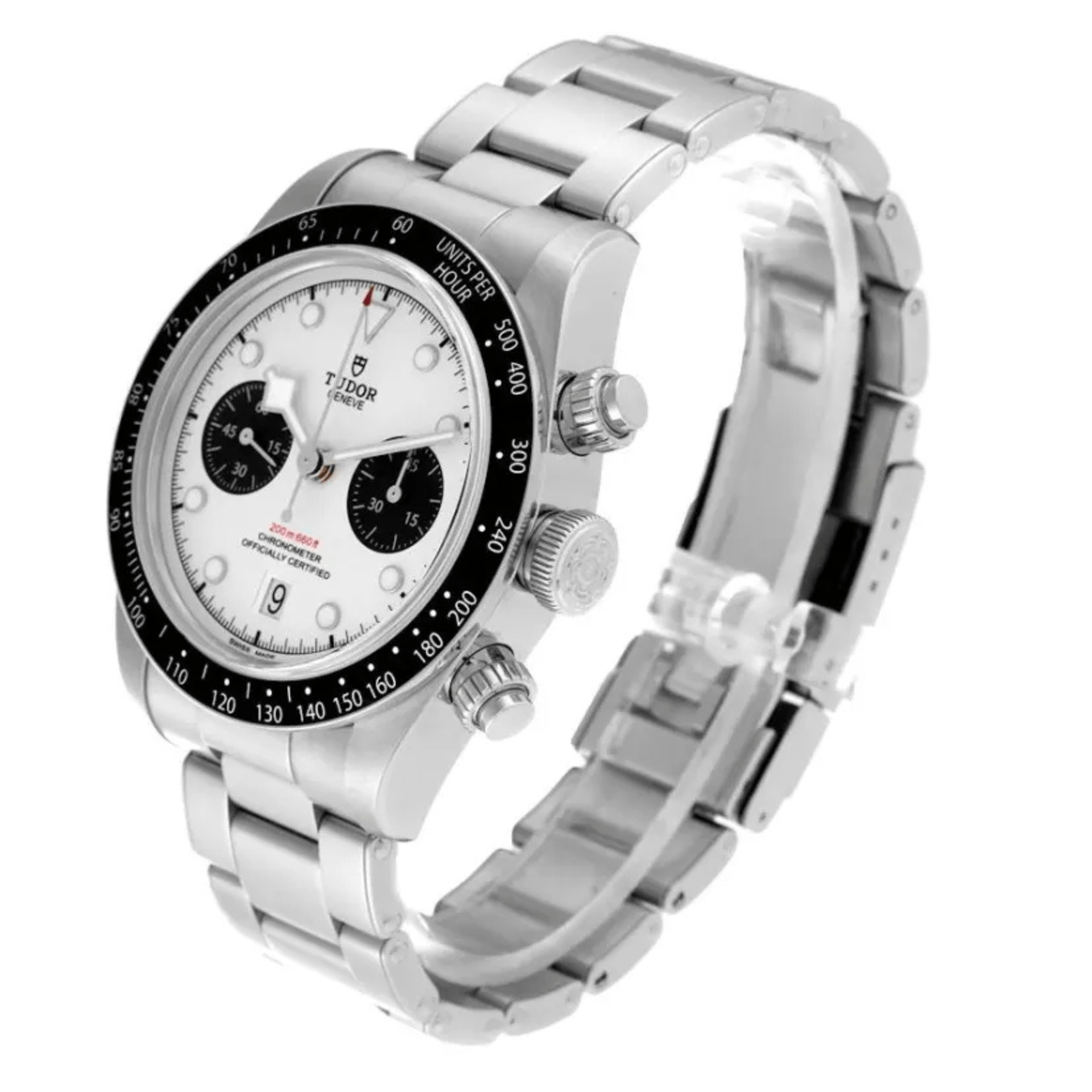 Tudor Black Bay Chrono 41 mm Panda Ref M79360N-0012 brazalete de 3 eslabones