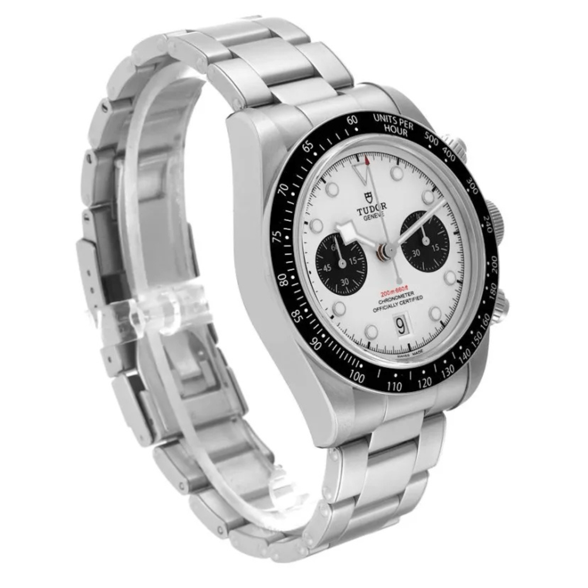 Tudor Black Bay Chrono 41 mm Panda Ref M79360N-0012 brazalete de 3 eslabones