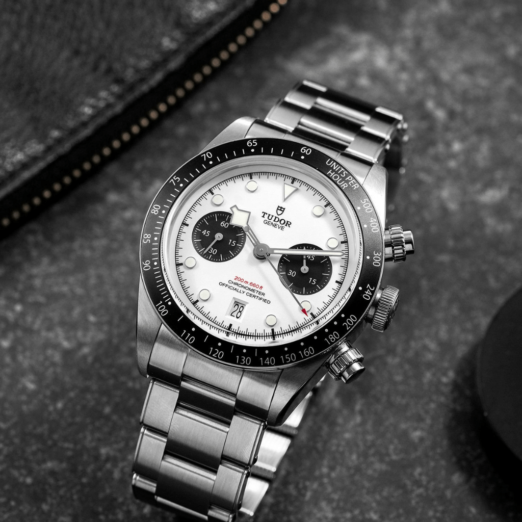 Tudor Black Bay Chrono 41 mm Panda Ref M79360N-0012 brazalete de 3 eslabones