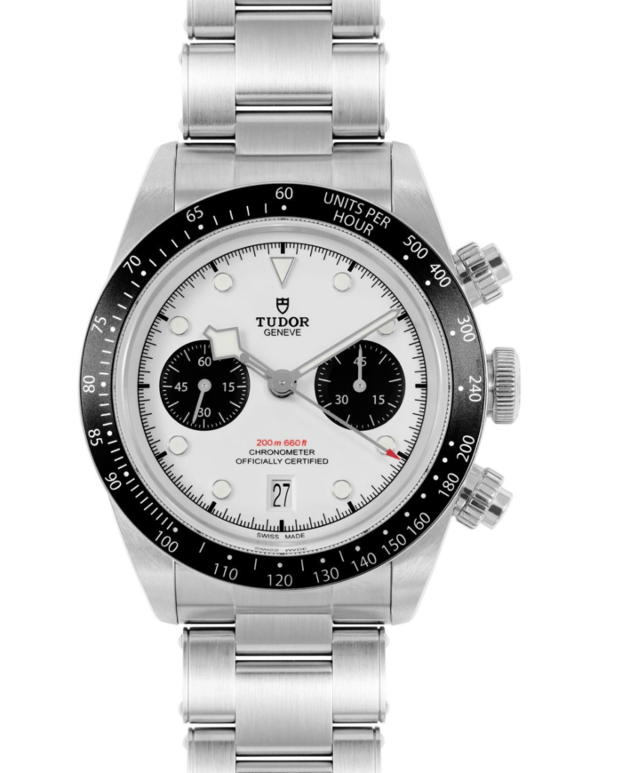 Tudor Black Bay Chrono 41 mm Panda Ref M79360N-0012 brazalete de 3 eslabones