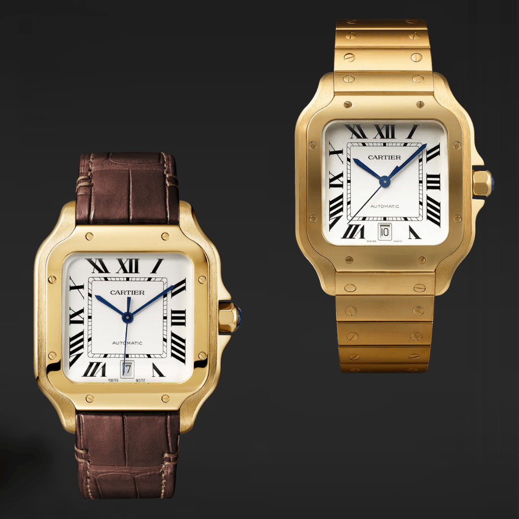 Cartier Santos grande oro amarillo referencia WGSA0029