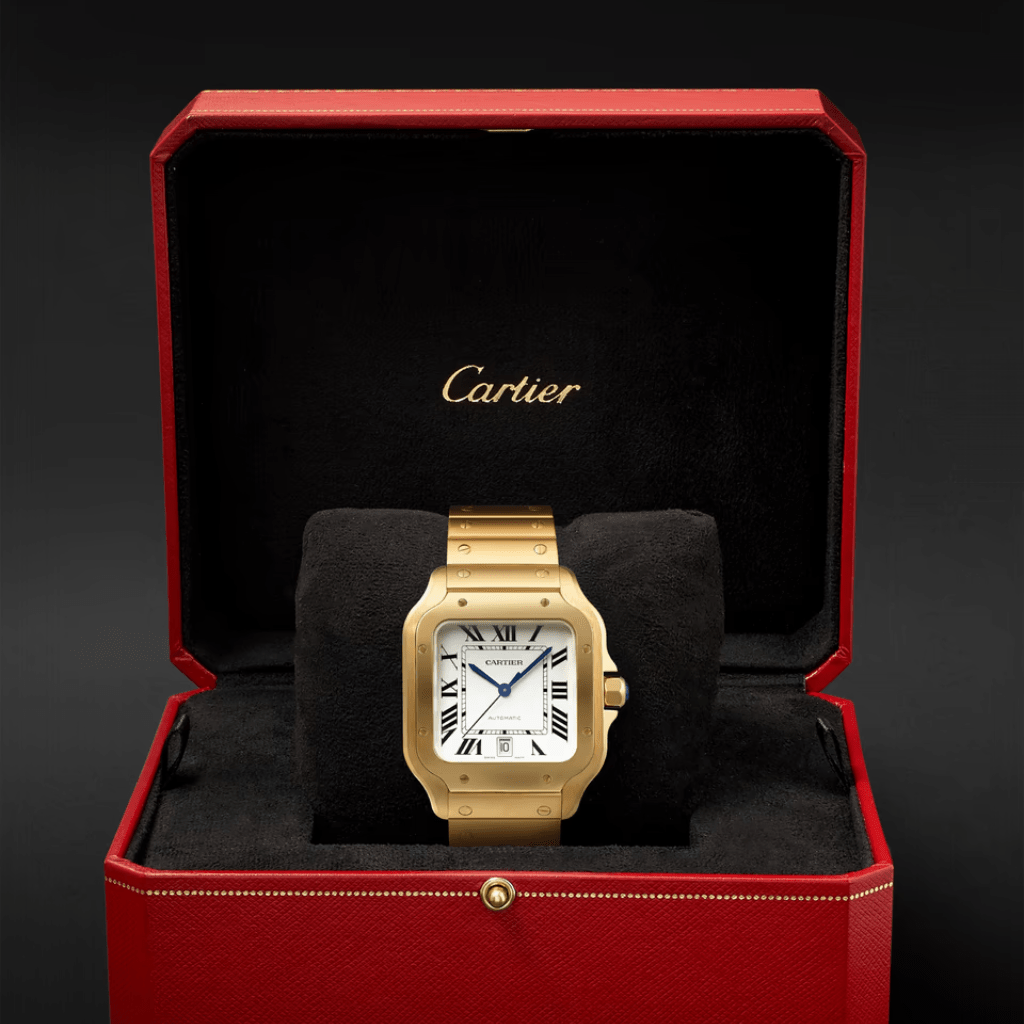 Cartier Santos grande oro amarillo referencia WGSA0029