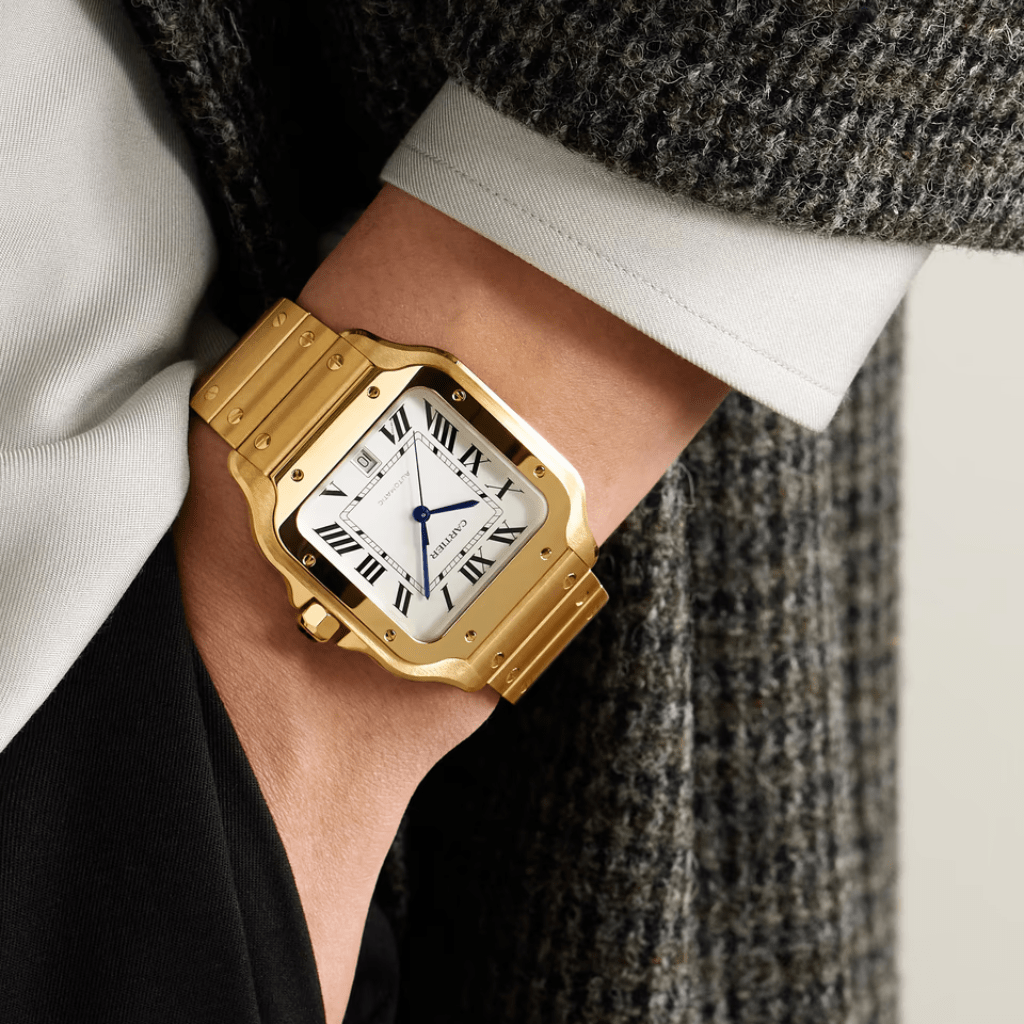 Cartier Santos grande oro amarillo referencia WGSA0029