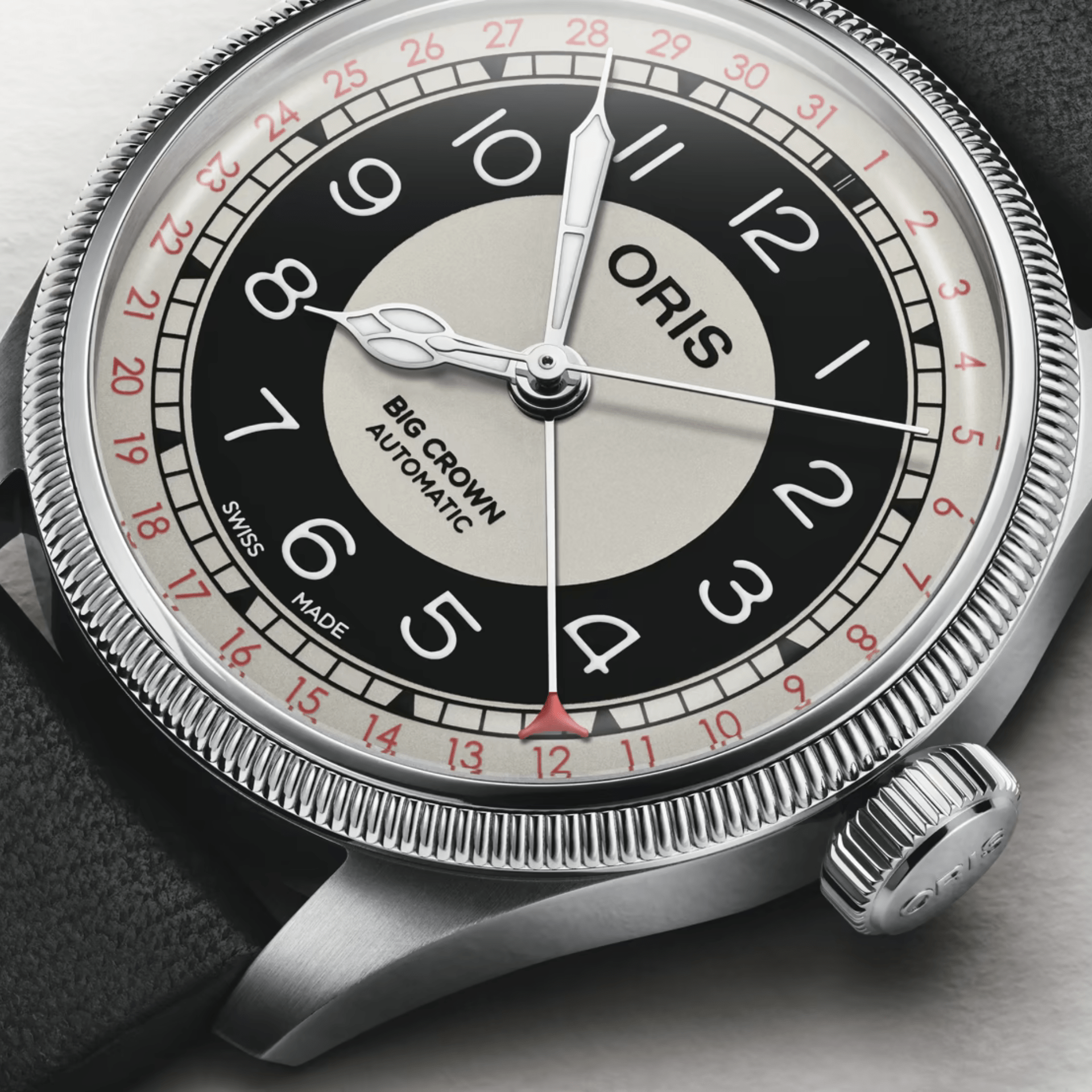 Oris Big Crown Pointer Date Bullseye acero 38mm ref 01 754 7779 4061-07 5 19 25