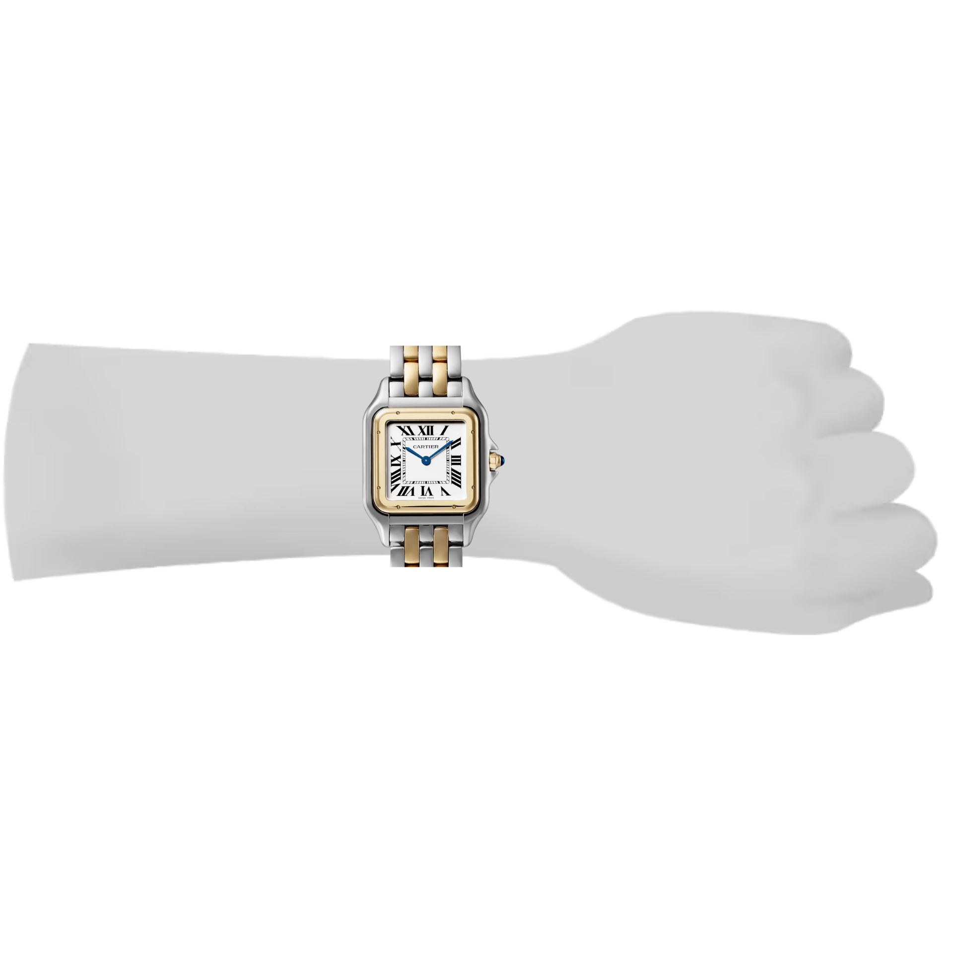 Panthère de Cartier grande acero y oro 42x31mm Ref W2PN0016