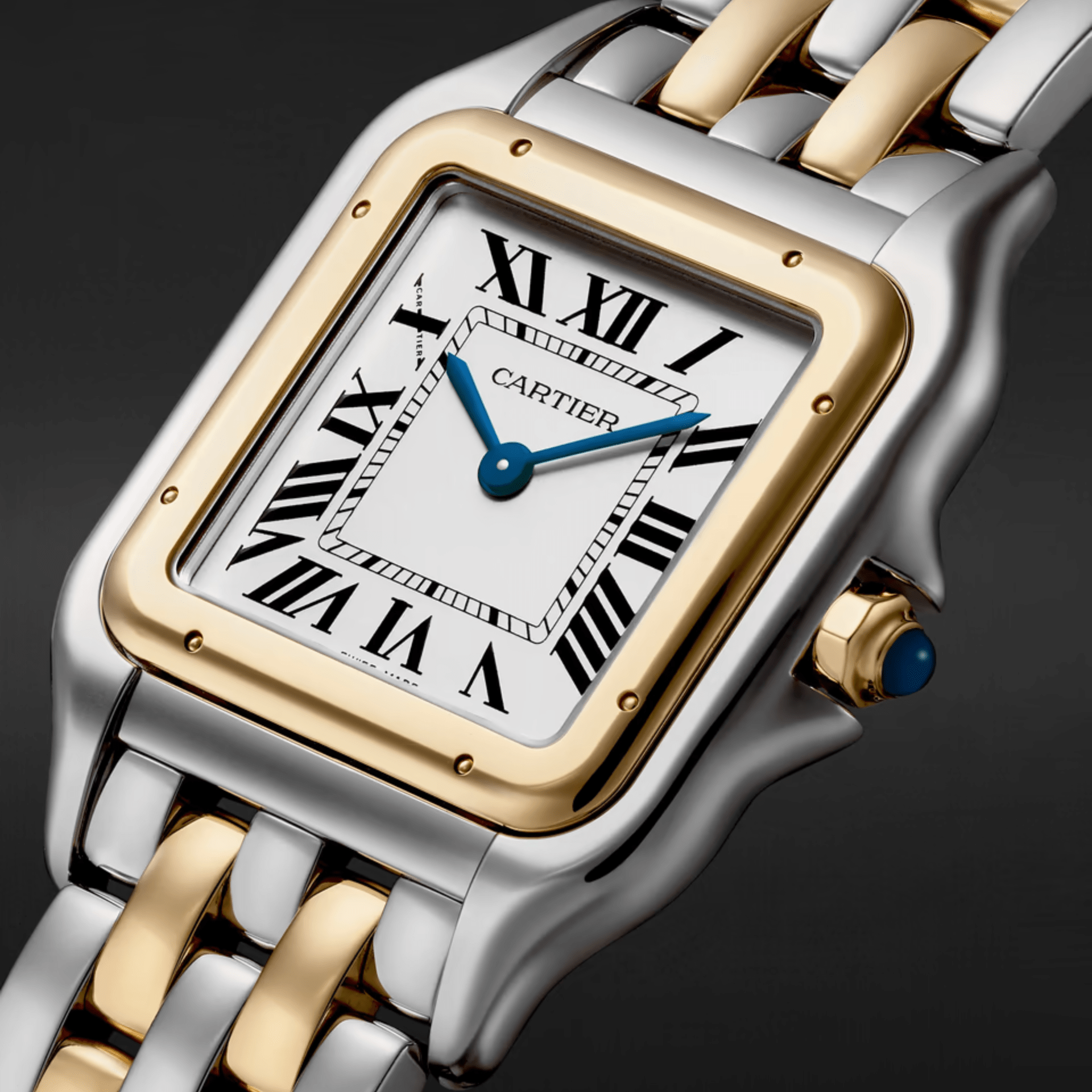 Panthère de Cartier grande acero y oro 42x31mm Ref W2PN0016