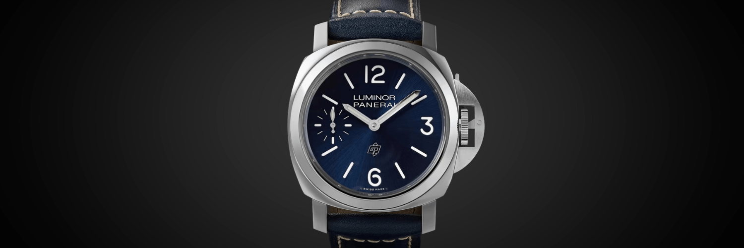 Panerai Luminor Logo PAM01085 de acero 44mm azul