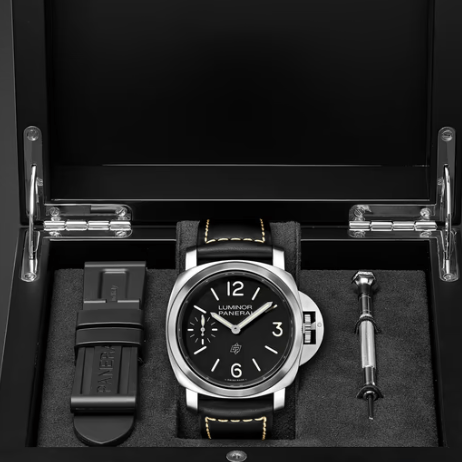 Panerai Luminor Logo PAM01084 de acero 44mm negro