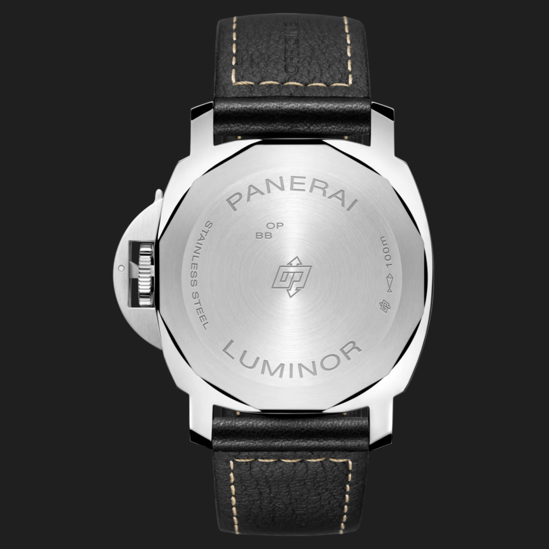 Panerai Luminor Logo PAM01084 de acero 44mm negro