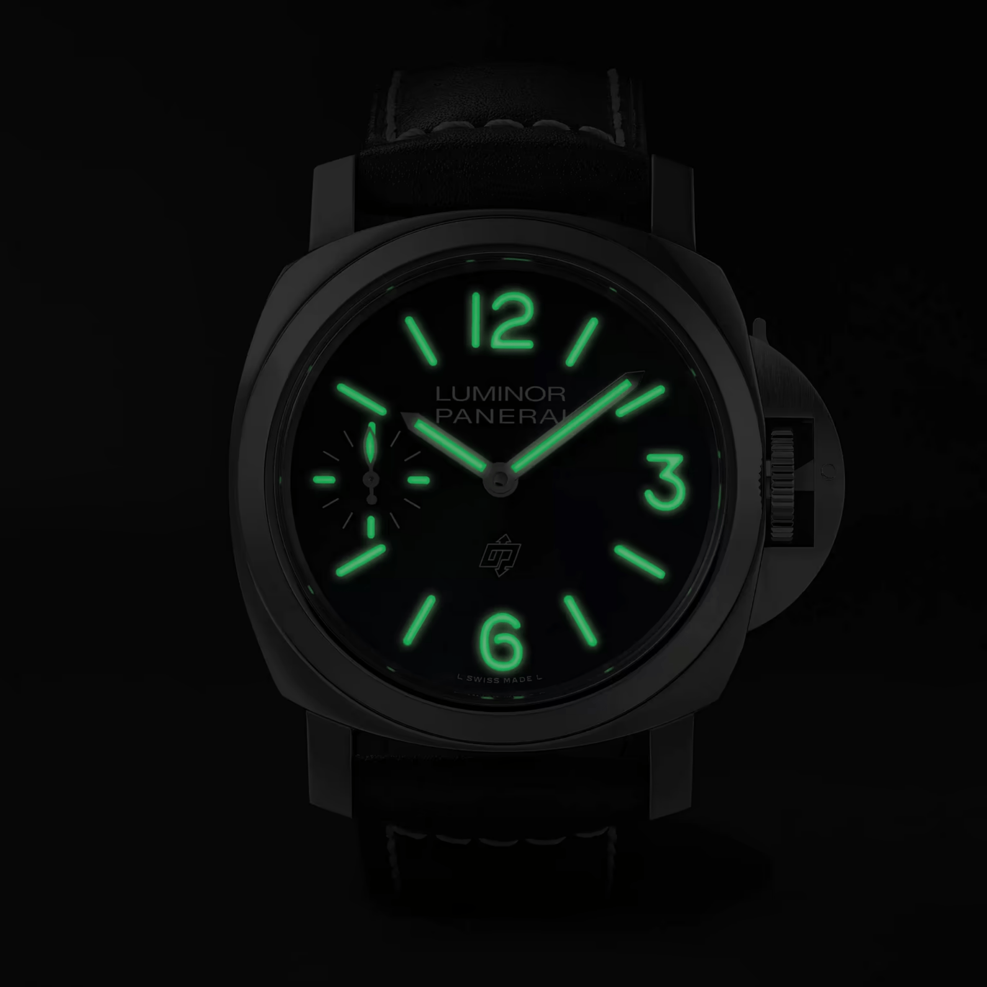 Panerai Luminor Logo PAM01084 de acero 44mm negro