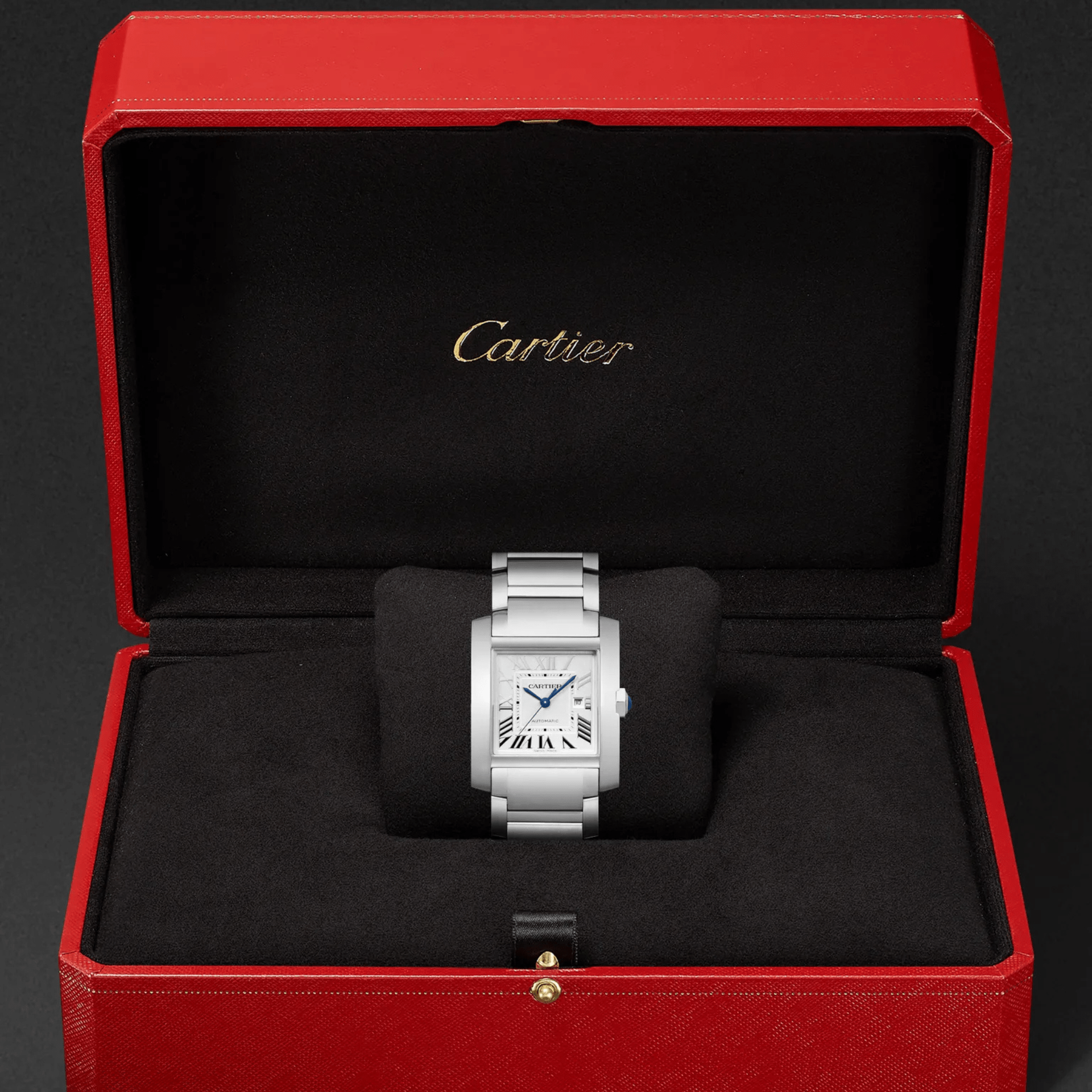 Cartier Tank Française acero 36,7mm ref CRWSTA0067