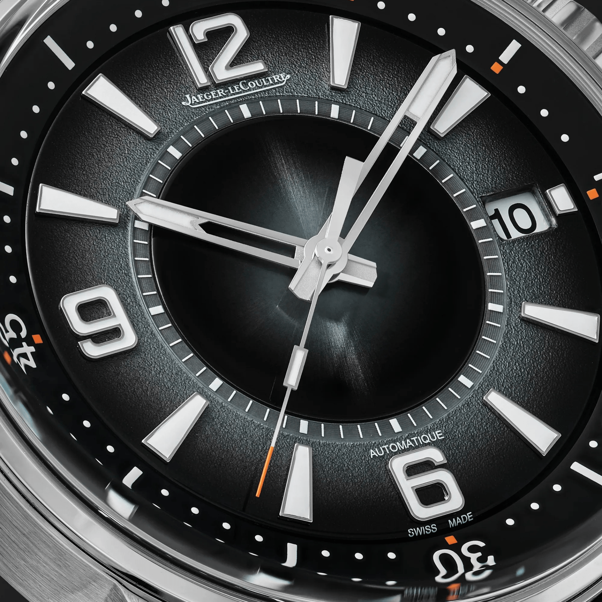 Jaeger-LeCoultre Polaris Date Q9068650 acero 42 mm esfera gray blue correa de caucho