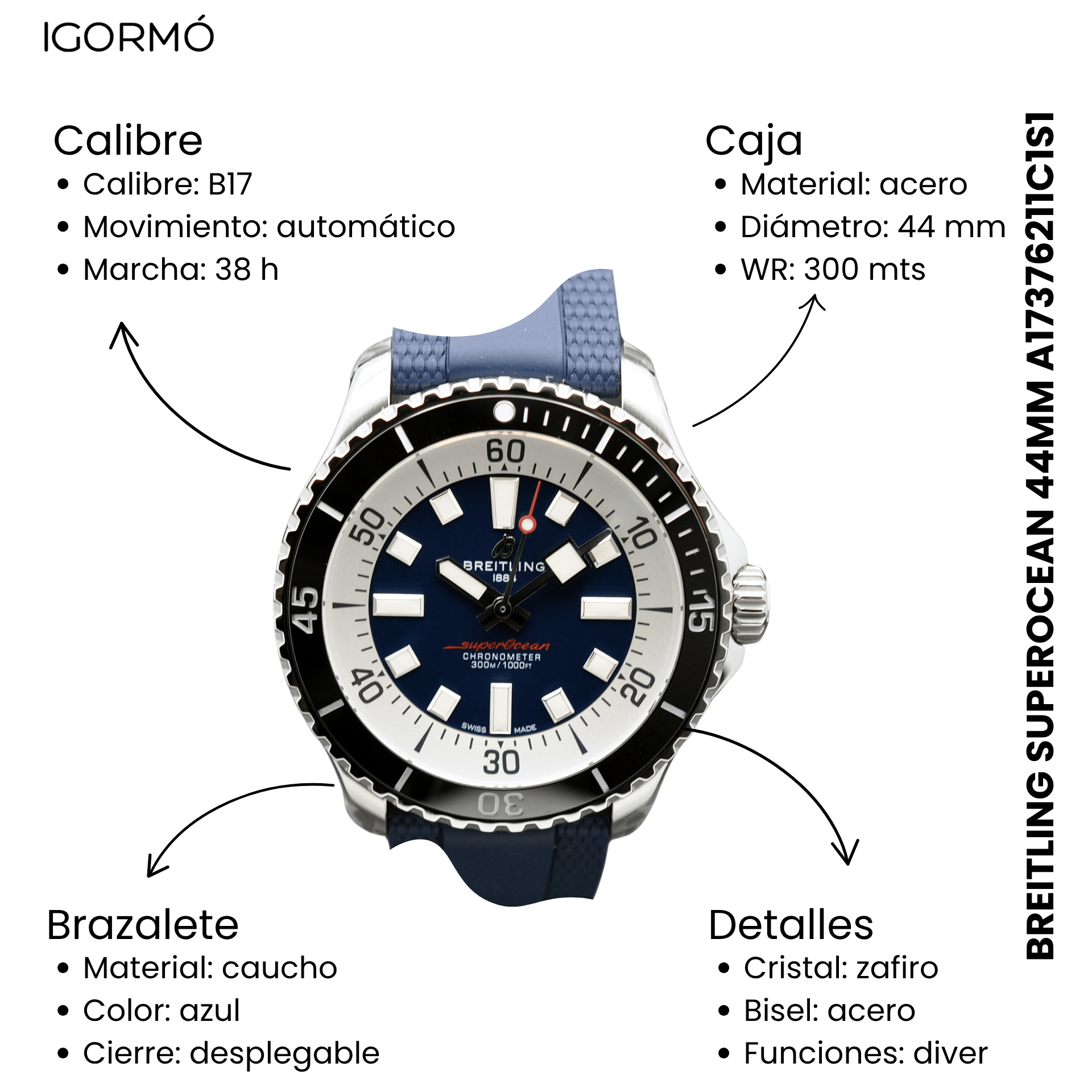 Breitling Superocean automatic 44mm A17376211C1S1