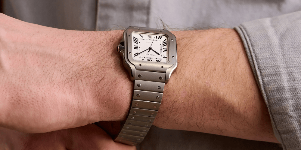 Cartier Santos grande titanio wssa0089 Watch Review