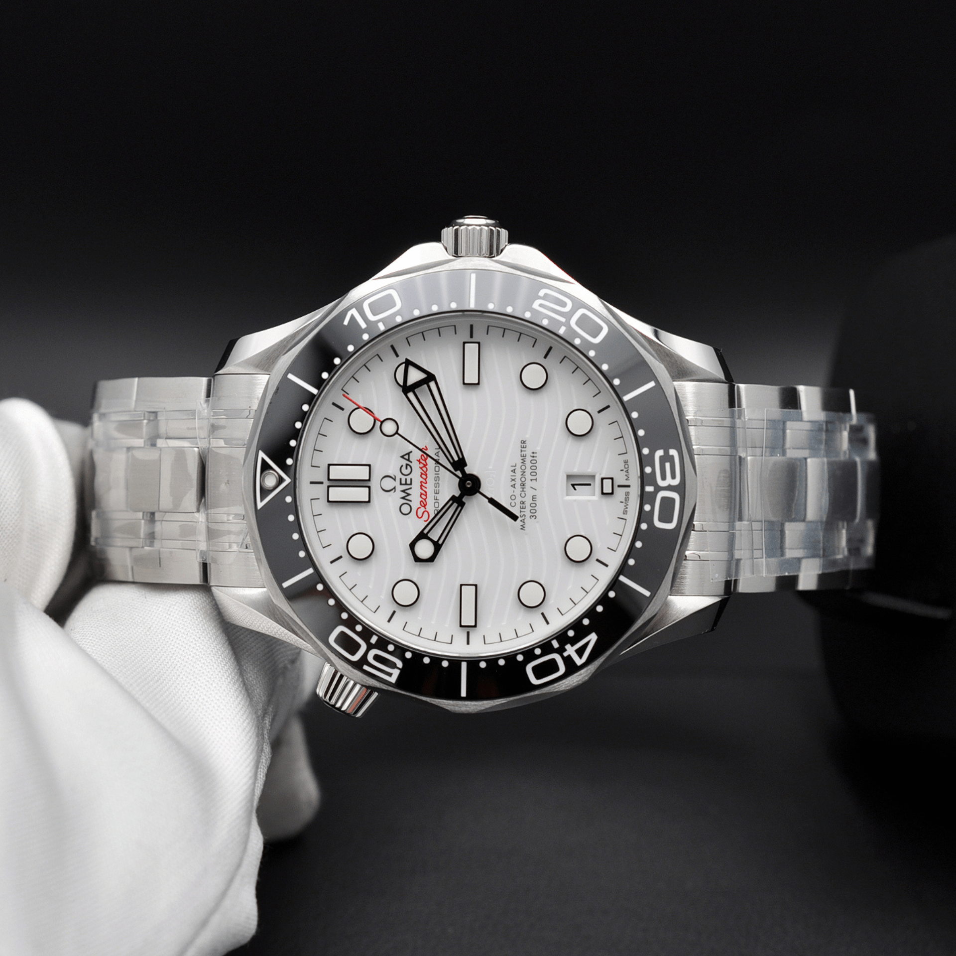 Omega Seamaster Diver 300M esfera blanca acero 42mm ref 210.30.42.20.04.001