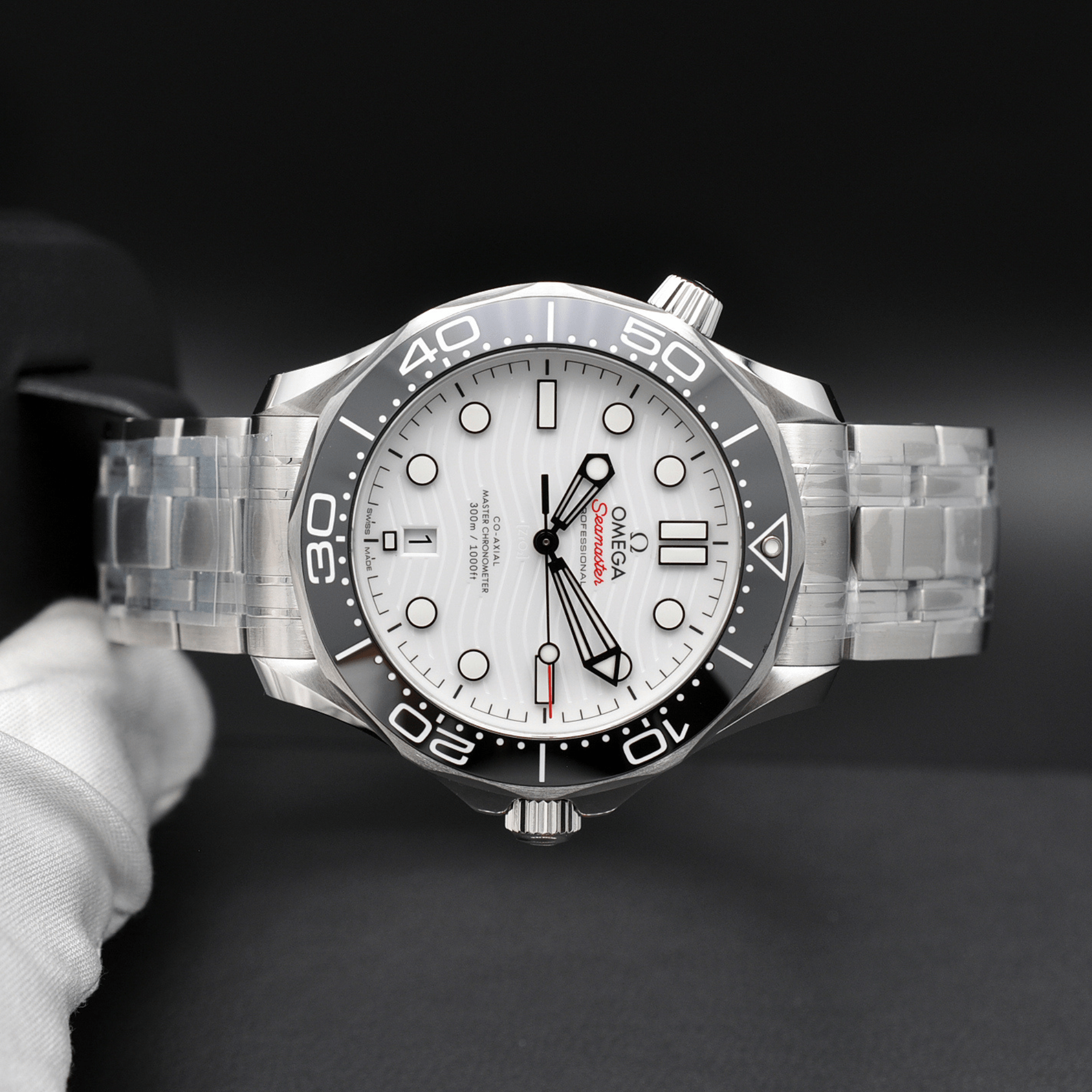 Omega Seamaster Diver 300M esfera blanca acero 42mm ref 210.30.42.20.04.001