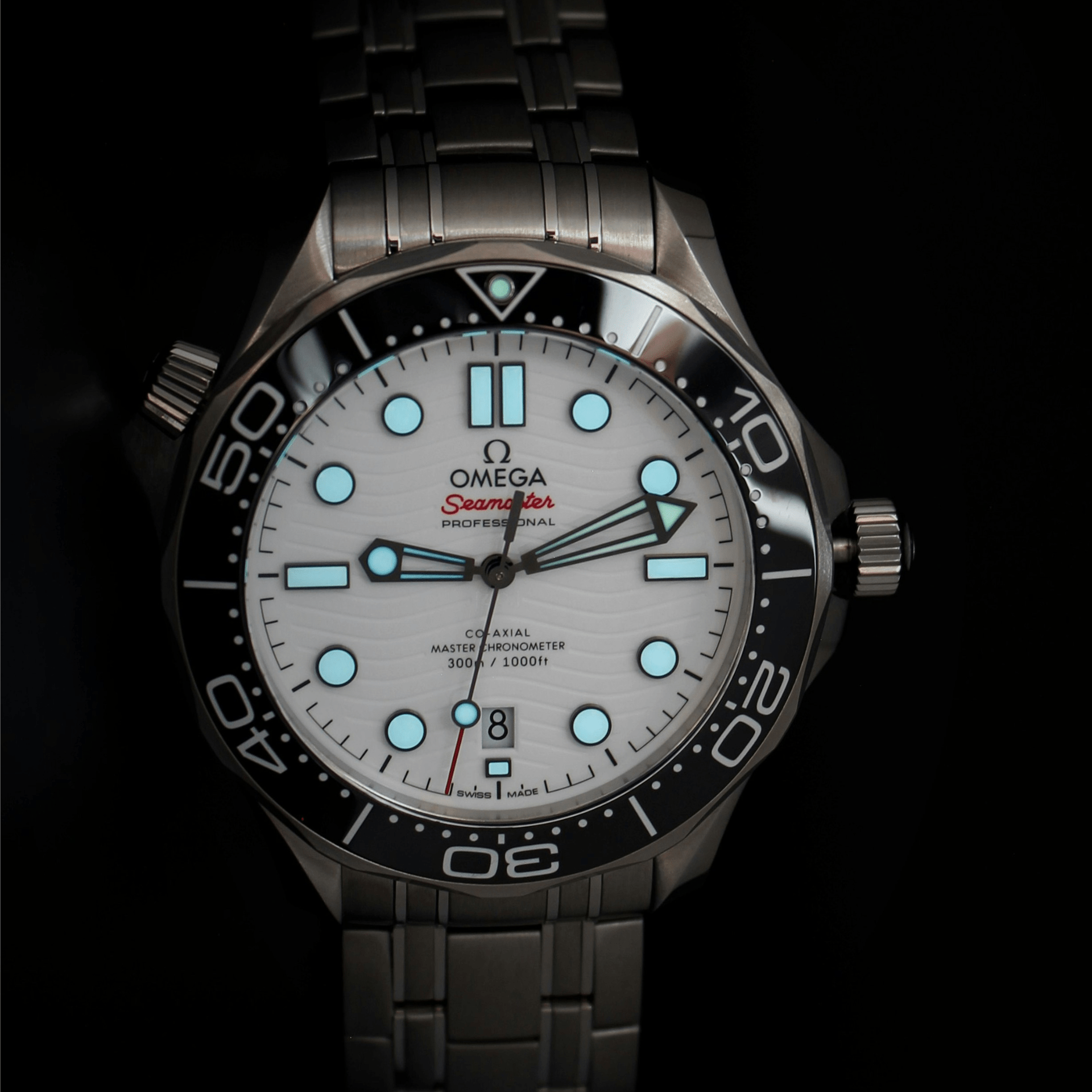 Omega Seamaster Diver 300M esfera blanca acero 42mm ref 210.30.42.20.04.001
