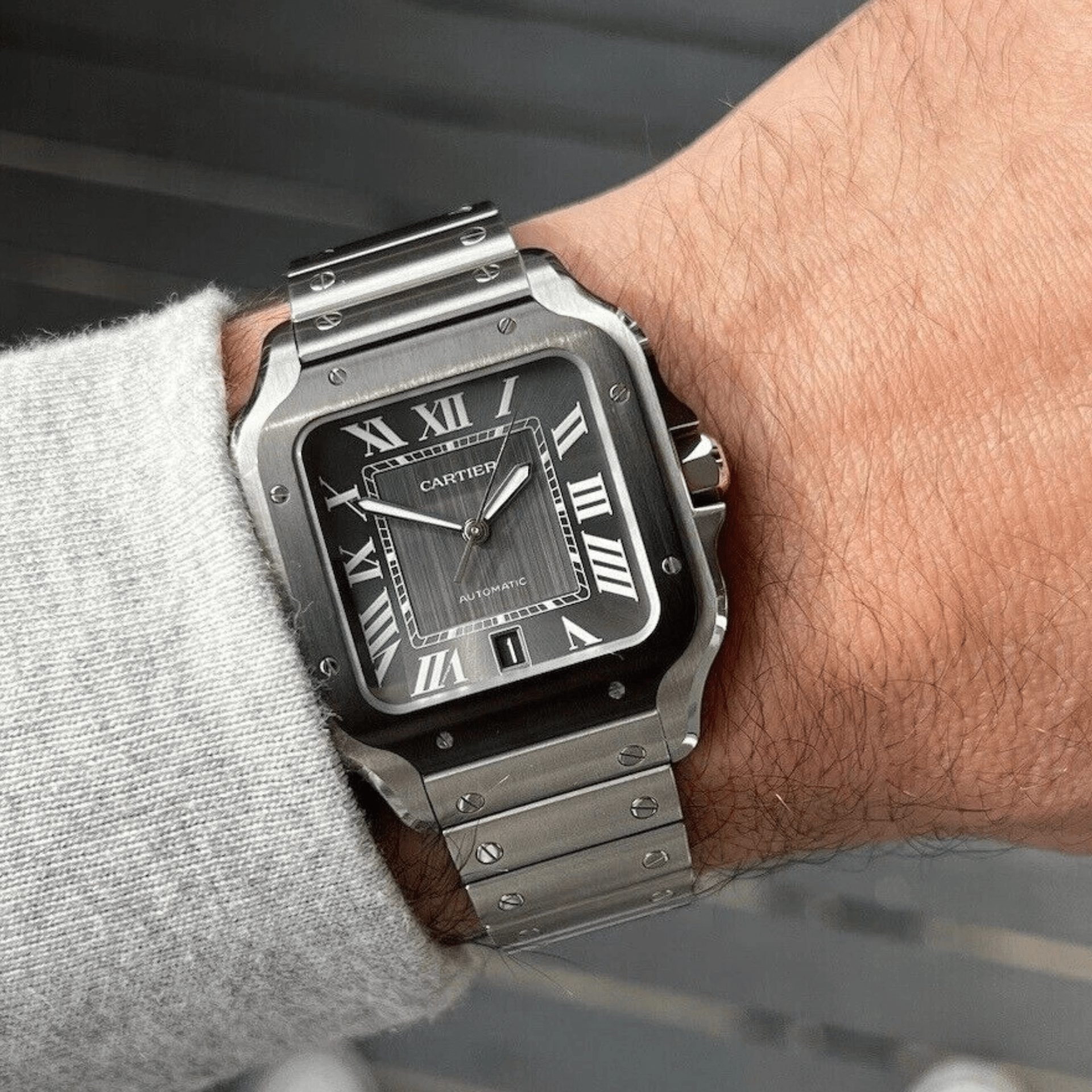 Cartier Santos Grande Acero y ADLC WSSA0037
