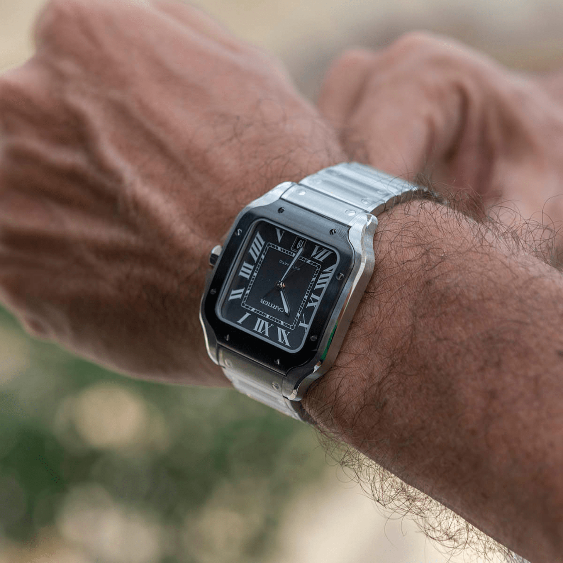 Cartier Santos Grande Acero y ADLC WSSA0037