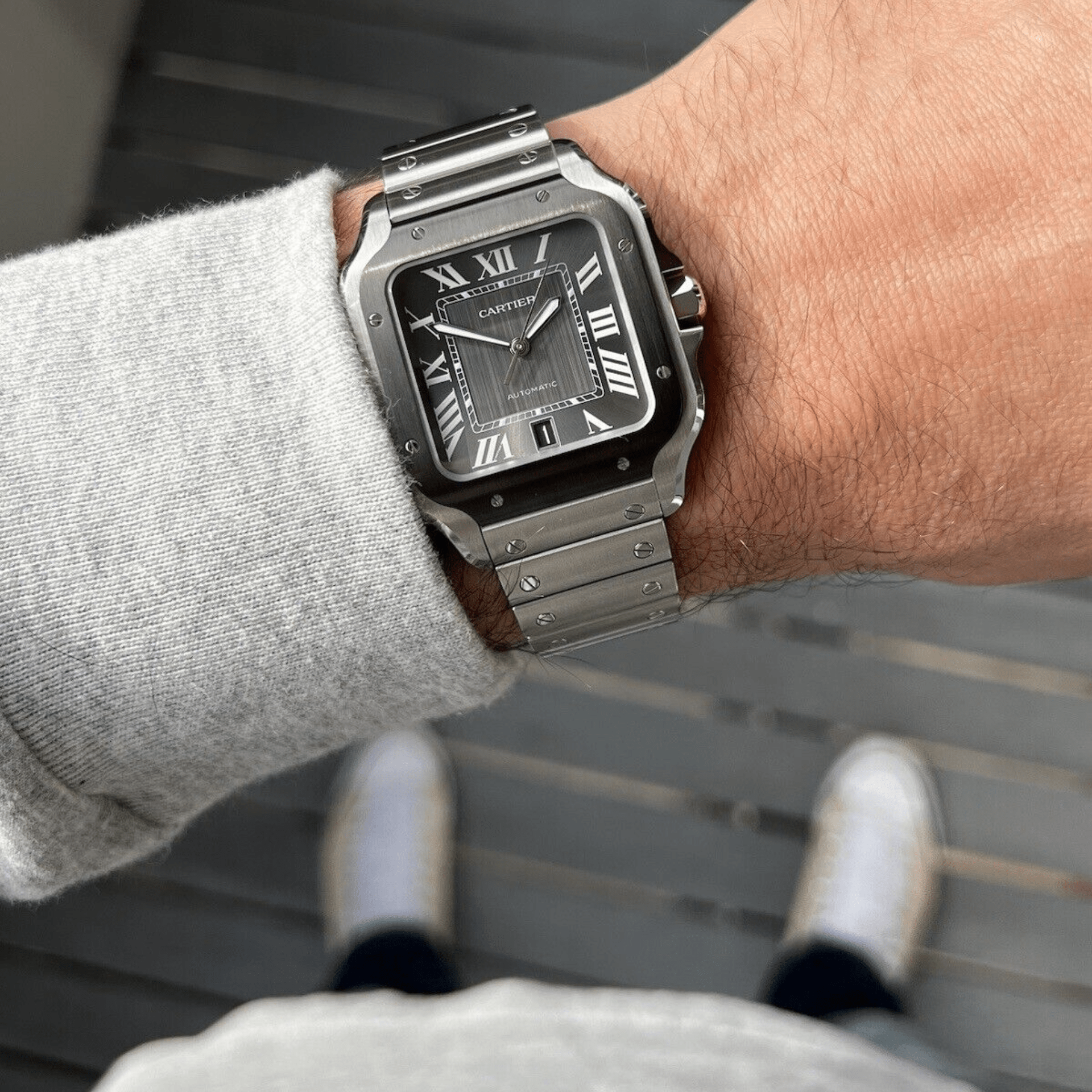 Cartier Santos Grande Acero y ADLC WSSA0037