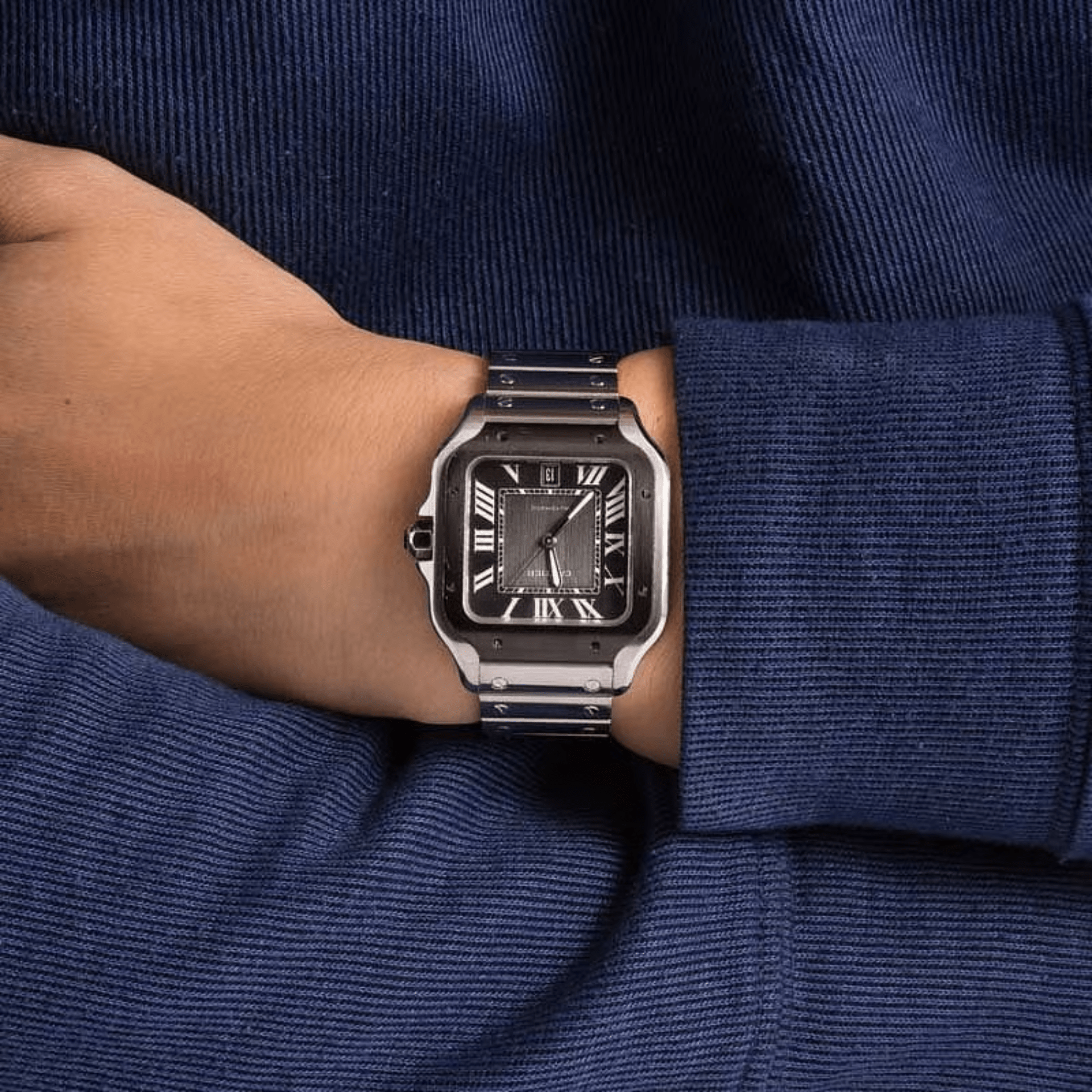 Cartier Santos Grande Acero y ADLC WSSA0037