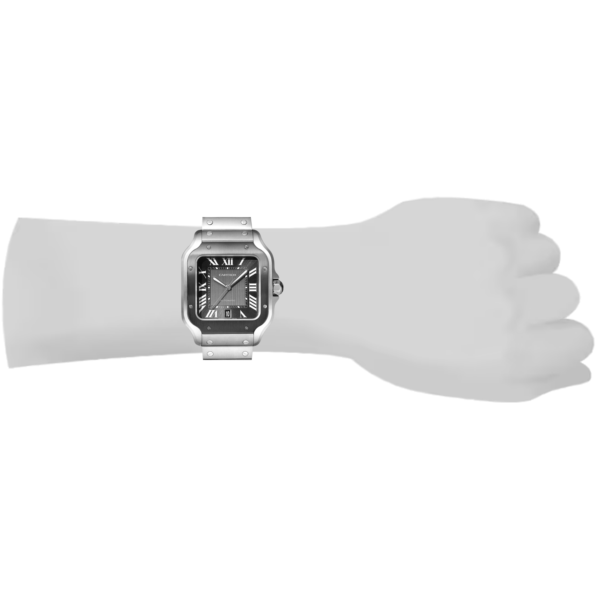 Cartier Santos Grande Acero y ADLC WSSA0037