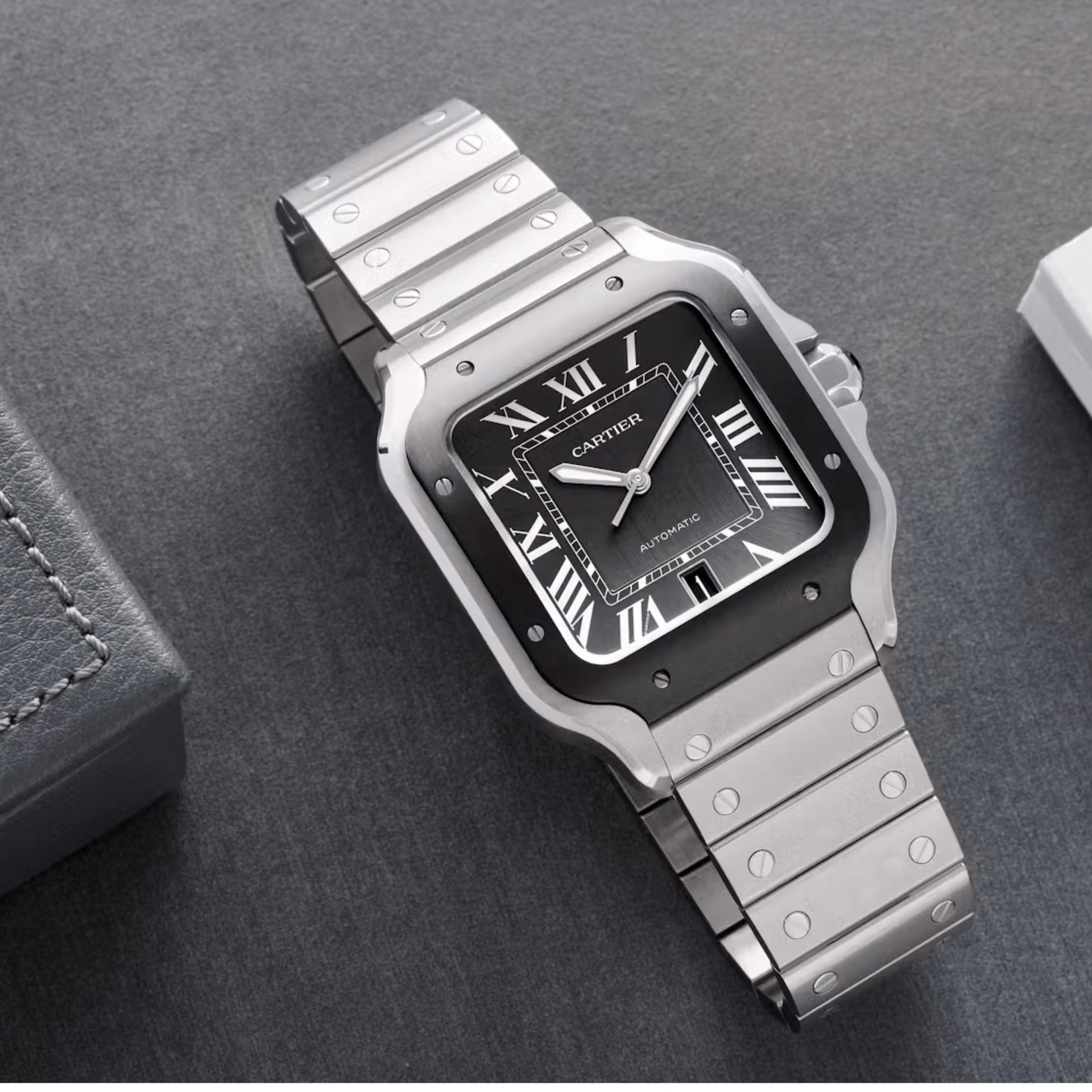 Cartier Santos Grande Acero y ADLC WSSA0037