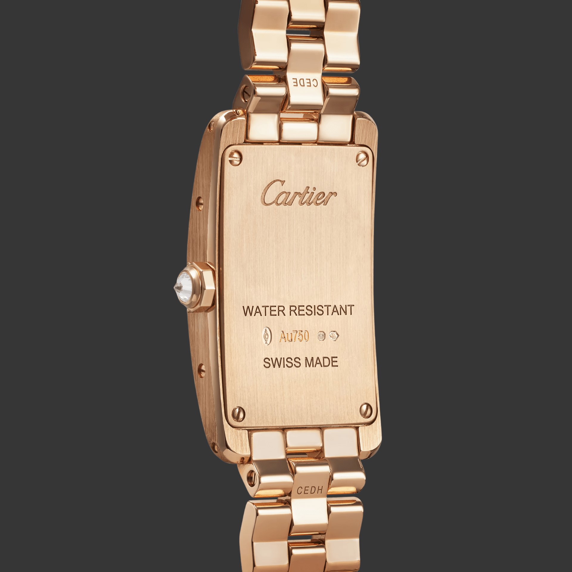 Cartier Tank Americaine oro rosa y diamantes wjta0056