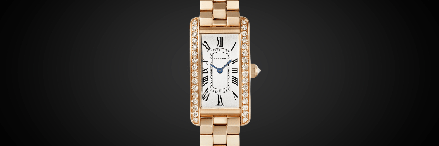 Cartier Tank Americaine oro rosa y diamantes wjta0056