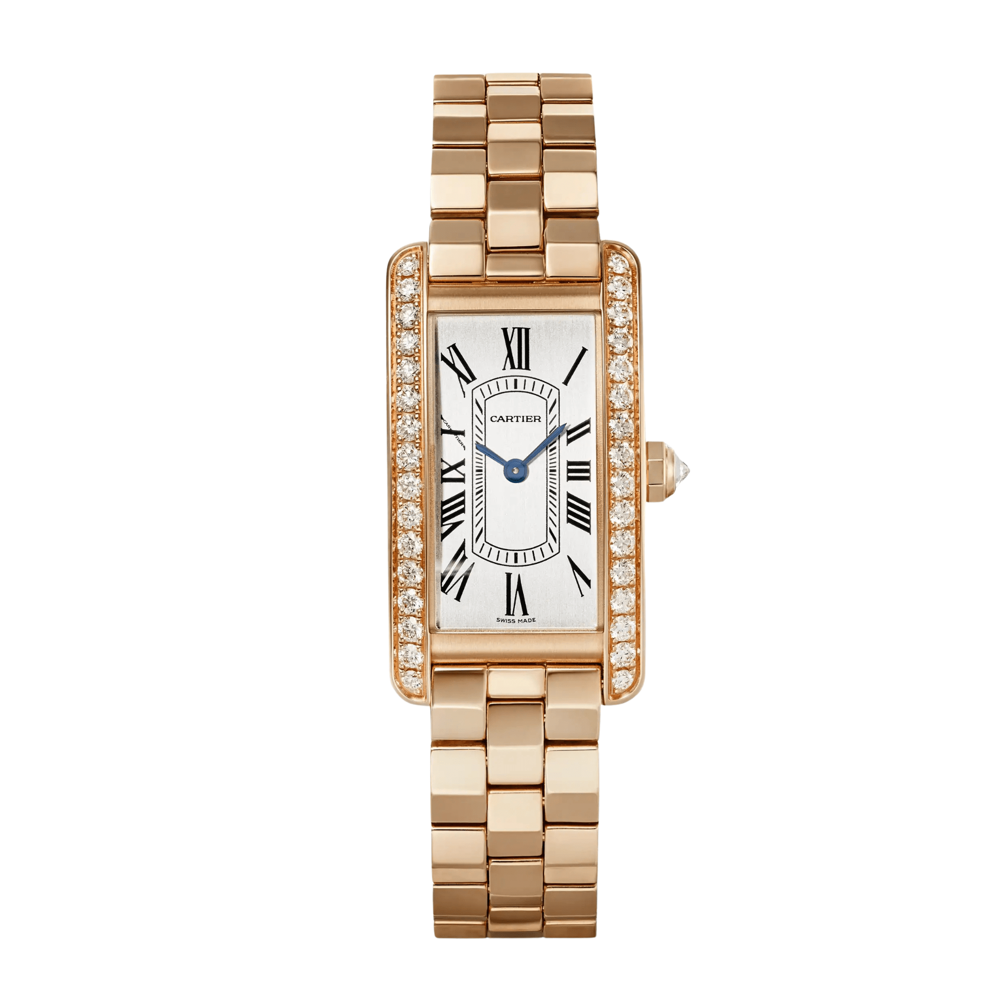 Cartier Tank Americaine oro rosa y diamantes wjta0056
