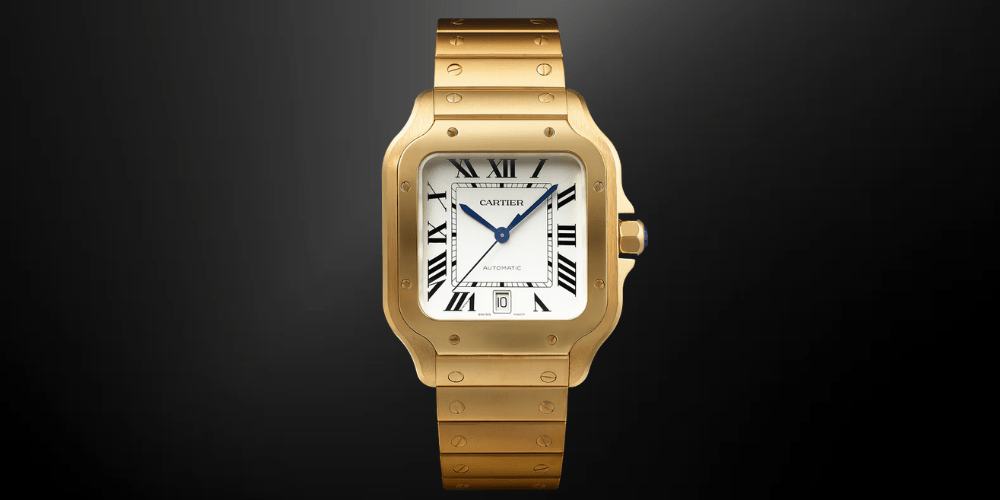 Cartier Santos grande Oro Amarillo WGSA0029 magazine